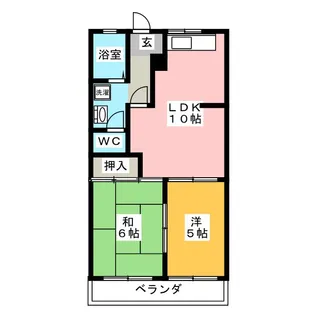 アーバンハイムサカイB【2階】の間取り