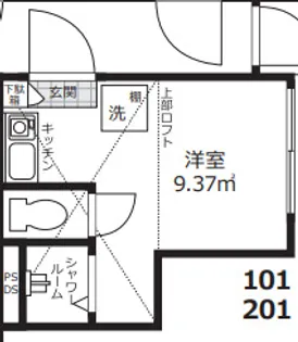 CASA 平井【1階】の間取り