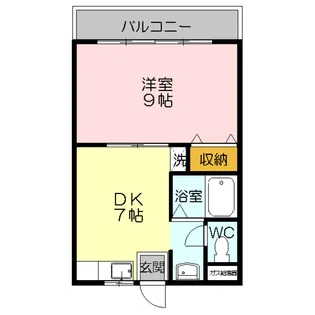 ハイツ長岡【2階】の間取り