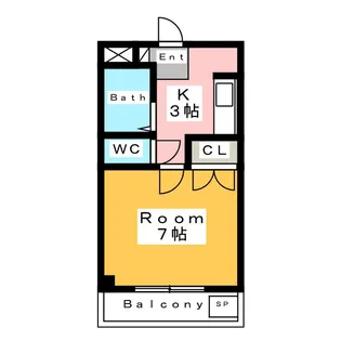 エクシード代官【2階】の間取り