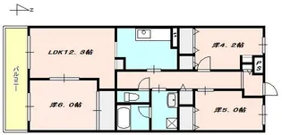 グリーンヒルズトーワ【2階】の間取り