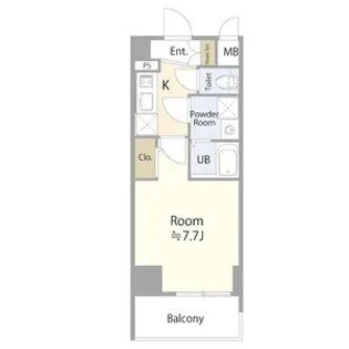 エスリード大須アヴェニュー【7階】の間取り