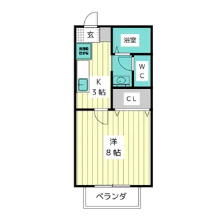 サニーコート向山A棟【2階】の間取り