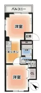 ハイツ掘割【2階】の間取り