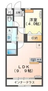 Believe Hanazono【1階】の間取り