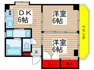 ハピネスM【2階】の間取り