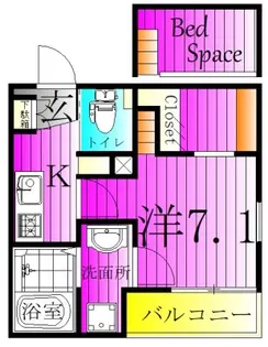 セインコート松戸【3階】の間取り