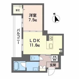 カーサ・レジデンス【2階】の間取り