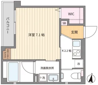 I-AREA太子堂III【4階】の間取り