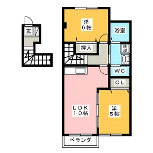シャイニングスター B棟【2階】の間取り