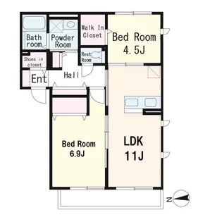 ジュールエスト航空公園【3階】の間取り