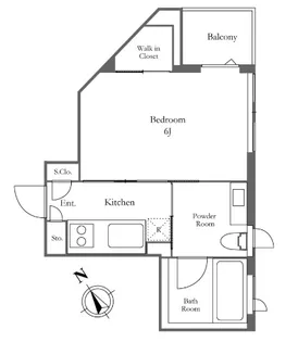 KDXレジデンス麻布仙台坂【4階】の間取り