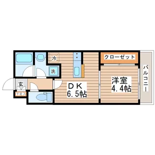 ピュアナ弓ノ町【8階】の間取り