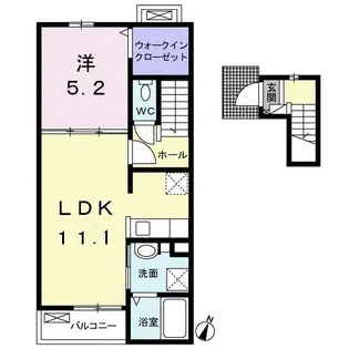 コート・グランドゥール I【2階】の間取り