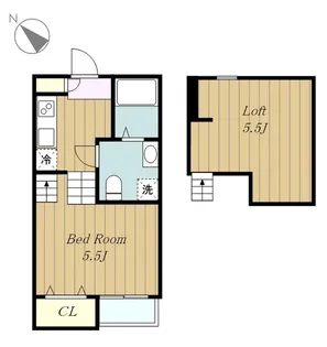 CASA VIVACE 町田【1階】の間取り