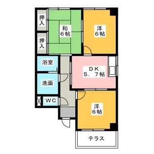 アネックス佐々【2階】の間取り