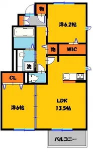 カーサ トラディシオン C【1階】の間取り