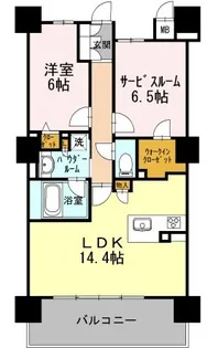 ロイヤルパークスERささしま SOUTH【8階】の間取り