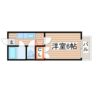 ジュネスK・N【1階】の間取り