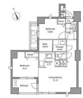 レジディア自由が丘【3階】の間取り