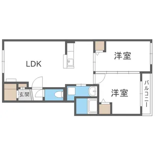 ウィングパーク【4階】の間取り