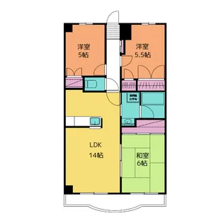 シャルマン2【1階】の間取り