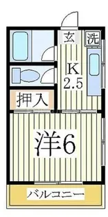コーポ清水【1階】の間取り