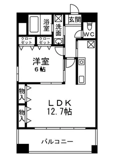 キャピトル安堂寺【3階】の間取り