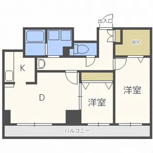 レジディア大通西【11階】の間取り