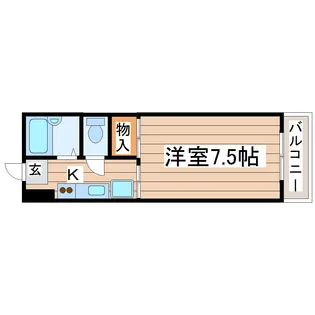 シャイニングプラザ佐竹【1階】の間取り