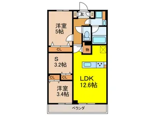 テラス上石神井ウエスト【2階】の間取り