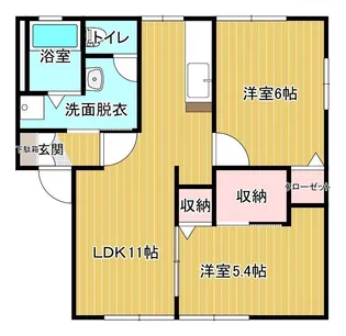 フレグランスKN C棟【1階】の間取り