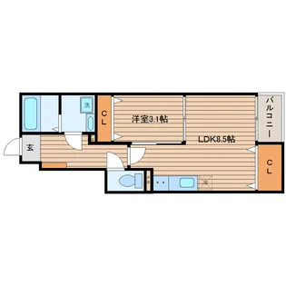 リエールI【1階】の間取り