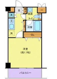 パレステュディオ西巣鴨【12階】の間取り