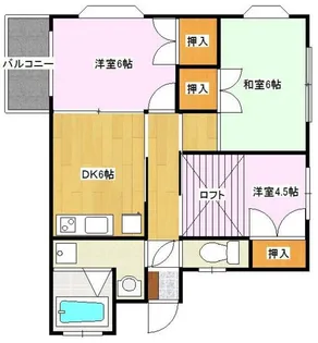 メゾンイーグル【2階】の間取り