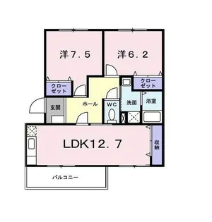 エルディム白楽【2階】の間取り