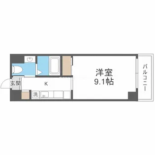 ZERO大淀中【9階】の間取り