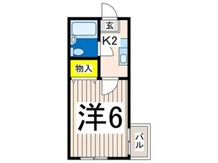 マリンシェル【2階】の間取り