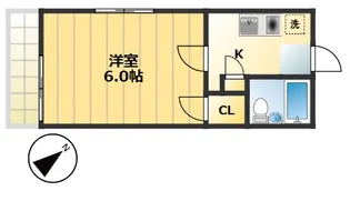 ハイツ石川【1階】の間取り