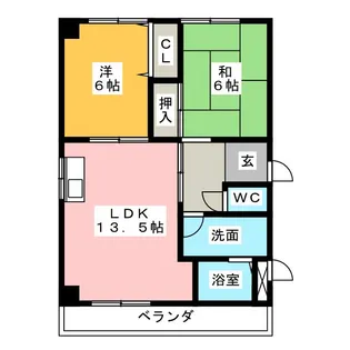 ペルファボーレ【1階】の間取り
