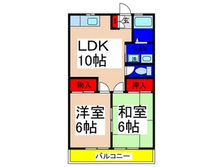 フジパレス【2階】の間取り