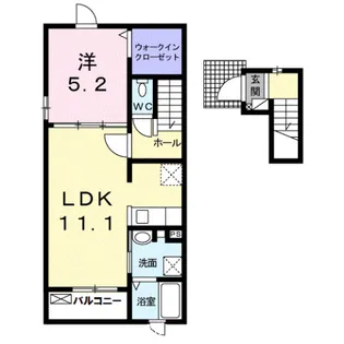 ラ・ベレッサ【2階】の間取り