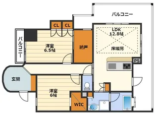 サンクタス梅田イノセント【6階】の間取り