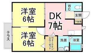 ストリエ デル オルソ【2階】の間取り