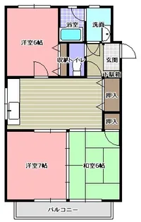 グランピア長嶺【2階】の間取り