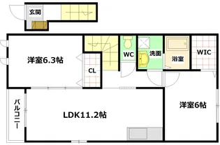 KreisA棟【2階】の間取り