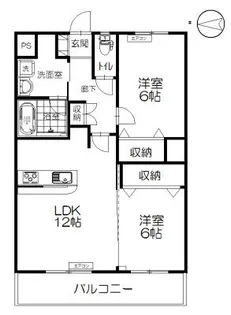メゾンブリッジ【1階】の間取り