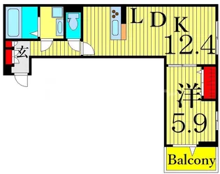 セレスティア東四つ木I【2階】の間取り