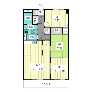 マルベリーヒル山中【3階】の間取り