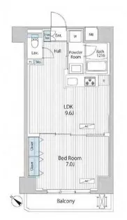 アレージュマン日本橋人形町【8階】の間取り